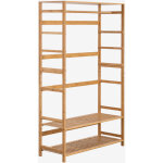 Sklum - armoire ouverte en bois de bambou krauford