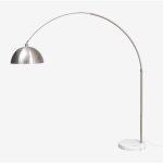 Sklum - lampadaire d'extrieur en fer diala gris chrom ?210 cm