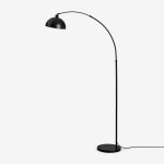 Sklum - lampadaire d'extrieur en fer diala noir ?200 cm