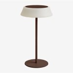 Lampe de table solaire d'ext�rieur sans fil � led ulenia sklum brun fum�