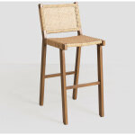 Sklum - tabouret haut 75 cm en rotin synth�tique ori naturel