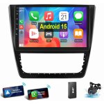 Pour skoda yeti 2008 - 2017 android 15 carplay rds autoradio gps rds wifi 4 + 64g dab cam