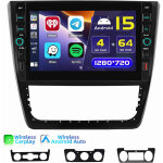 Pour skoda yeti 5l 2008 - 2013 autoradio android 15 carplay gps type - c wifi usb 4 + 64g