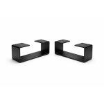 Skraut home - lot de 2 pieds m�talliques en u, 31x8x12 cm, support r�sistant multi - usage, base structurelle, ...