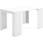 Skraut home - table console extensible, console meuble, 140, pour 6 personnes, table  manger, style ...