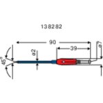 Pointe de touche sks hirschmann pruef 1 sw 931376100 � souder ohne messkategorie noir 1 pc(s) q26507