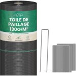 Skylantern - lot toile de paillage 50m 130g / m + 100 sardines de fixation