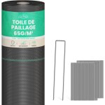 Skylantern - lot toile de paillage 50m 65g / m + 100 sardines de fixation