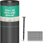 Skylantern - lot toile de paillage 50m 100g / m² + 100 sardines de fixation en plastique Skylantern - lot toile de paillage 50m 100g / m² + 100 sardines de fixation en plastique