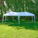 Skylantern - tonnelle de jardin 3 x 6 m blanche - tonnelle pliante 160 g / m - barnum pliant pour jardin, ...