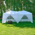 Tonnelle de jardin 3 x 6 m blanche - tonnelle pliante avec parois 160 g / m² - barnum pliant avec parois ... Tonnelle de jardin 3 x 6 m blanche - tonnelle pliante avec parois 160 g / m² - barnum pliant avec parois ...