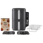 Sl400eu ninja friteuse sans huile double stack dualzone 9. 5l 2470w