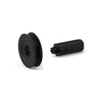 Embout avec poulie  125 mm pour tube zf 54 sur tton  12 ou carr 10 mm