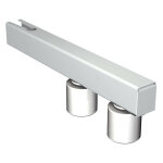 Slid'up by mantion - guide haut r�glable � sceller pour portail coulissant, 2 olives �40 h60 mm