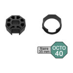 Kit adaptateur pour moteur de volet roulant filaire � 35 mm dans tube octo � 40 mm