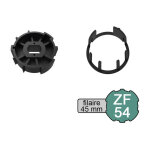 Kit adaptateur pour moteur de volet roulant filaire  45 mm dans tube zf  54 mm