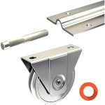 Slid'up by mantion - kit coulissant avec rails 3 x 1, 95 m pour portail de 3 m - 400 kg
