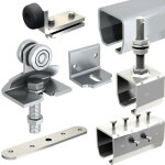 Slid'up by mantion - syst�me coulissant slid'up 2000 pour 2 portes ext�rieures 60 mm max - rails 2 x ...
