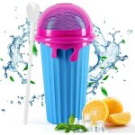 Slushy maker cup, 500ml frozens squeeze cup en silicone avec paille et cuillère 2 en 1, gobelet à glace ... Slushy maker cup, 500ml frozens squeeze cup en silicone avec paille et cuillère 2 en 1, gobelet à glace ...
