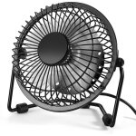 Small desktop fan, 4 - inch portable usb desktop fan, mini metal cooling fan powered by usb, high - speed ...