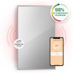 Klarstein - smart chauffage infrarouge, 1000w radiateur electrique, contrle via app mobile wifi, dtection ...