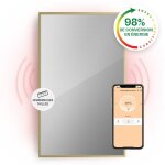 Klarstein - smart chauffage infrarouge, 1000w radiateur electrique, contrle via app mobile wifi, dtection ...