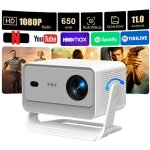 Smart projector vidoprojecteur portable, cran rglable 1080p full hd 60  200 pouces, 3m de projection, ...