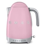 Smeg - bouilloire sans fil 1. 7l 2400w rose klf04pkeu