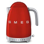 Smeg - bouilloire sans fil 1. 7l 2400w rouge klf04rdeu