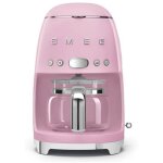 Smeg - cafeti�re filtre programmable 10 tasses 1050w rose dcf02pkeu
