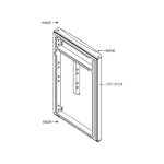 Smeg - porte refrigerateur + joint magnetique pour refrigerateur. . .