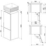 Smeg rc20xnc r�frig�rateur - cong�lateur pose libre 331 l c acier inoxydable