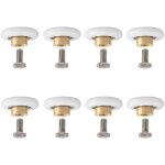 Smooth cy - 103 lot de roues de rechange pour porte de douche de 19 mm de diamtre, roller diameter 19mm ...