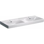 Smyle square lavabo double 500223, 120x48cm, avec trou - geberit