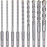 Forets  bton, 9 pices (5 mm 16 x 160 mm), foret  percussion lectrique sds - plus pour perceuse  ...