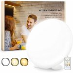 Snq - lampe de luminothrapie lampe sdd 10000 lux avec 3 modes de couleurs, 5 niveaux de luminosit, ...