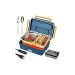 Lunch box chauffant 3 en 1 isotherme bote repas gamelle chauffante 1, 2l isotherme electrique 220v 12v ...