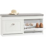 Sobuy - meuble chaussure rangement chaussure banc chaussures entrée - 2 abattants avec coussin amovible, ... Sobuy - meuble chaussure rangement chaussure banc chaussures entrée - 2 abattants avec coussin amovible, ...