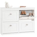 Sobuy - meuble chaussure rangement chaussure avec 4 abattants, armoire  chaussures entre, meuble  ...