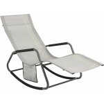 Sobuy - ogs47 - hg fauteuil  bascule transat de relaxation chaise longue bain de soleil rocking chair ...