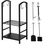 Porte bûches serviteur de cheminée avec 4 outils ensemble d'outils pour intérieur extérieur sobuy sda01 ... Porte bûches serviteur de cheminée avec 4 outils ensemble d'outils pour intérieur extérieur sobuy sda01 ...
