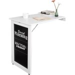 Sobuy - table pliable murale bureau avec mémo board - blanc fwt20 - w ® Sobuy - table pliable murale bureau avec mémo board - blanc fwt20 - w ®