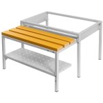 Socle avec banc extensible en wpc pour armoire ohs avec �tag�re � chaussures mega - m avec vis j - 80 ...