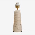 Socle pour lampe de table en travertin davise sklum