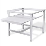 Fimei - socle pour machine � laver avec �tag�re coulissante blanc