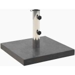 Socle de parasol granite 28, 5 kg carr� noir