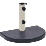 Socle de parasol noir 40x28x4 cm granite vidaxl