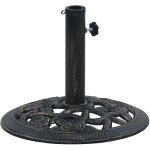 Socle de parasol noir et bronze 9 kg 40 cm fonte vidaxl