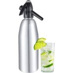 Soda maker - siphon portable - 1 l - en aluminium - pour boissons gazeuses et cocktails - argent�