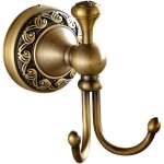 Crochets pour manteaux crochets de salle de bain en laiton rtro 2 crochets porte - rouleau de papier ...